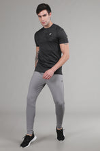 KA 53 Camouflage Jacquard Lycra Tshirt | Jet Black