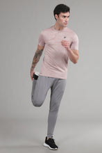 KA 53 Camouflage Jacquard Lycra Tshirt | Peach