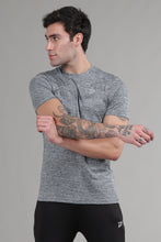 KA 53 Camouflage Jacquard Lycra Tshirt | Grey