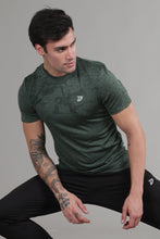 KA 53 Camouflage Jacquard Lycra Tshirt | Green