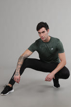 KA 53 Camouflage Jacquard Lycra Tshirt | Green