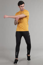 KA 53 Camouflage Jacquard Lycra Tshirt |  Yellow