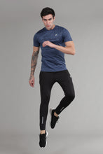 KA 53 Camouflage Jacquard Lycra Tshirt | Blue