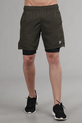 KA53 Compression Shorts| Olive