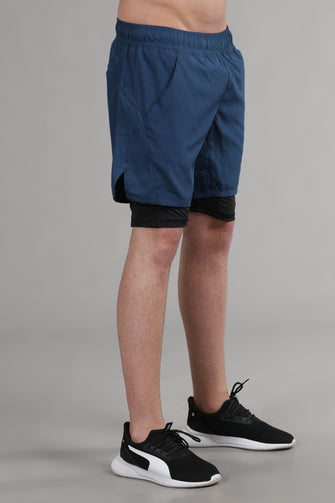 KA53 Running Shorts With Inner Tight | Airforce