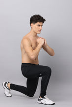 UNISEX BLACK BOTTOM ZIPPER PANT | GREY LOGO