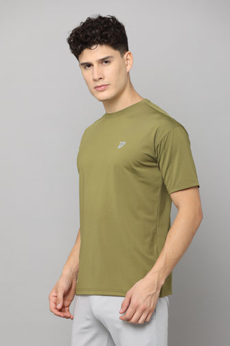 MEN RELAXED FIT TSHIRT |  GREEN