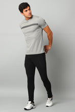 KA53 Chest Stripe DriFit Tshirt | Light grey