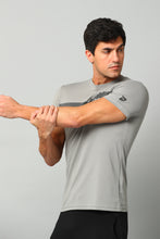KA53 Chest Stripe DriFit Tshirt | Light grey