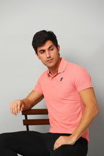 KA53 Polo Collar Tshirt | Peach