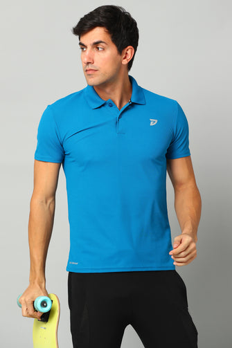 KA53 Polo Collar Tshirt | Blue