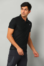 KA53 Polo Collar Tshirt | Black