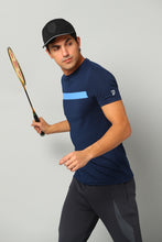 KA53 Chest Stripe DriFit Tshirt | Navy Blue