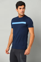 KA53 Chest Stripe DriFit Tshirt | Navy Blue
