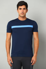 KA53 Chest Stripe DriFit Tshirt | Navy Blue