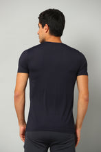 KA53 V Stipe DriFit Tshirt | Navy Blue